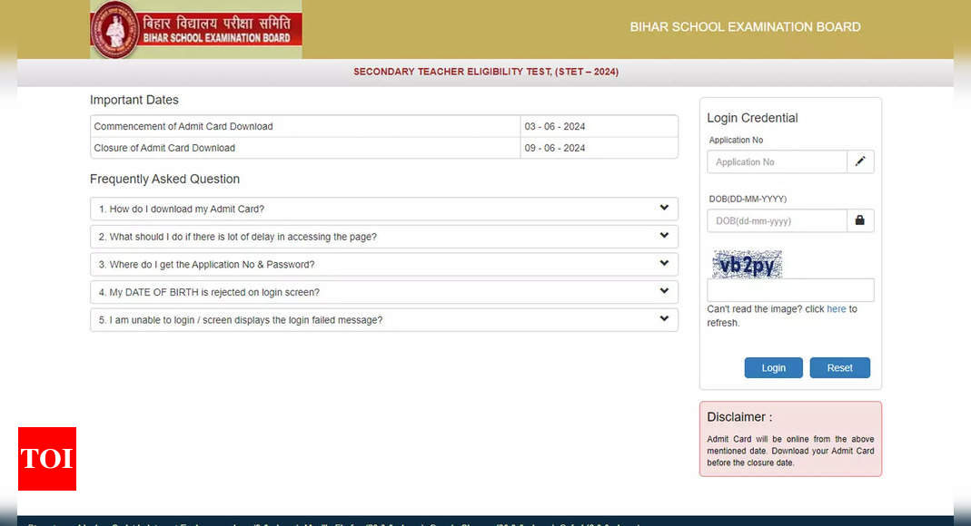 Bihar STET 2024 Paper 2 Admit Card Released: Download Link, Steps, and Exam Pattern |