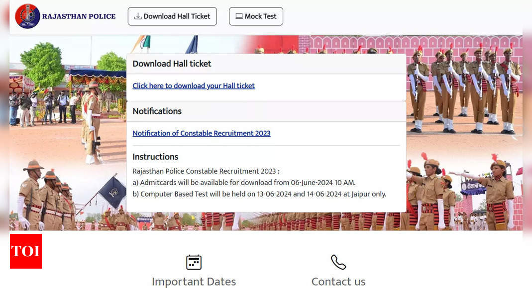 Rajasthan Police CBT Admit Card for 3,578 Constable Vacancies Released, Download Here |