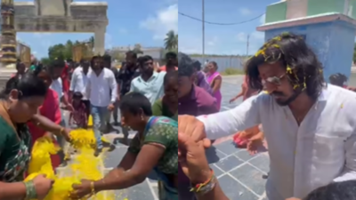 Nikhil Siddhartha re-opens an ancient temple in Chirala, brings joy to the villagers