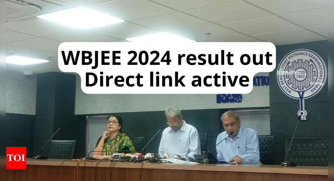 WBJEE result 2024 direct link here: Check steps to download rank cards