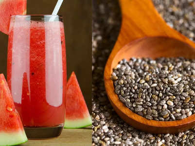 What happens when you add Chia seeds to Watermelon juice?