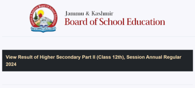 JKBOSE class 12 result out at jkresults.nic.in: Direct link to check scores