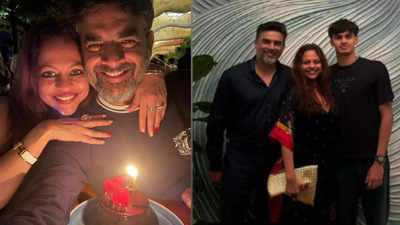 R Madhavan enjoys a cosy dinner with wife Saritha on their 25th wedding anniversary; talks about their ‘biggest achievement’