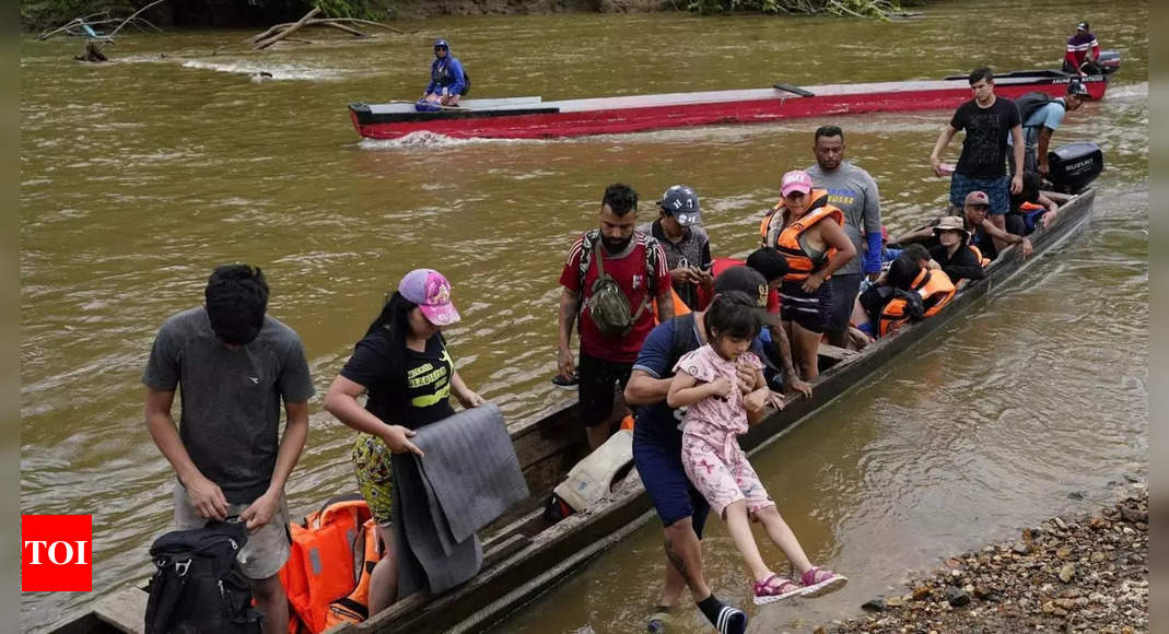 Migrants crossing Panama’s Darien Gap in increasing numbers – Times of India