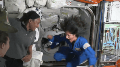 Watch: Sunita Williams dances upon reaching International Space Station after Starliner mission - Times of India