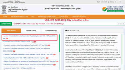 UGC NET City Slip for June 2024 Released on ugcnet.nta.ac.in; Check ...