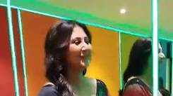 Swastika Mukherjee looks resplendent in a maroon and black sari