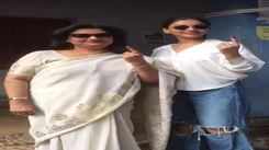 Rukmini Maitra and her mother went out dressed in white to cast their vote