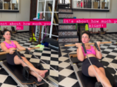 "Neck, abs and biceps in one go": Kareena Kapoor Khan slays Pilates