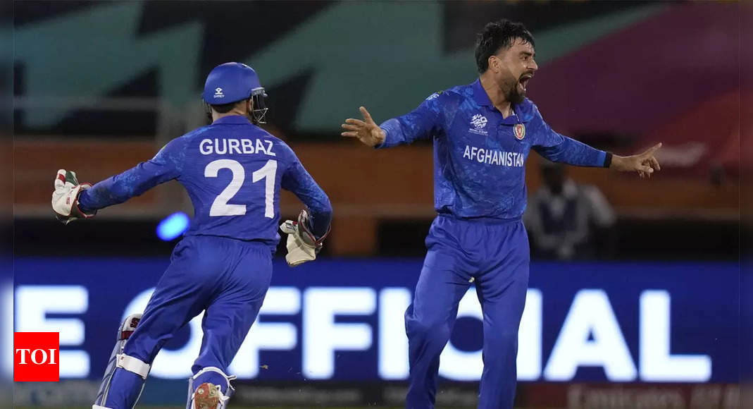 T20 World Cup: Afghanistan hammer New Zealand by 84 runs in 'historic' win - The Times of India