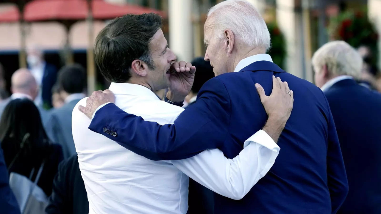 Biden, Macron to discuss Israel and Ukraine in pomp-filled state visit – Times of India