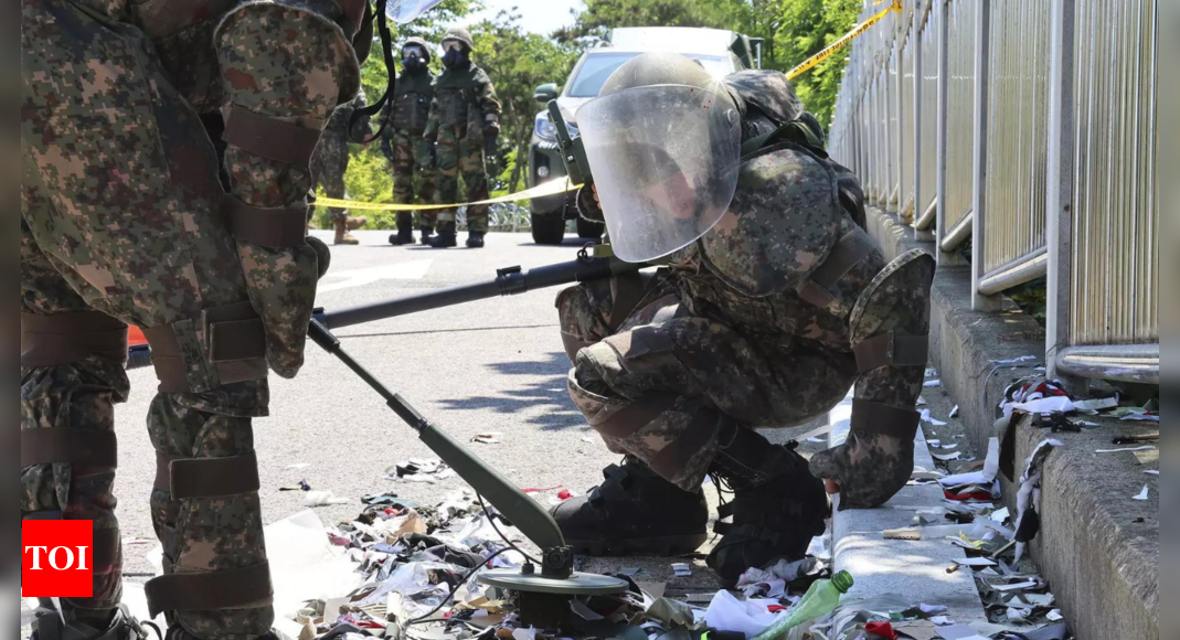 North Korea flies trash-carrying balloons to South Korea in another retaliation against leafletting – Times of India