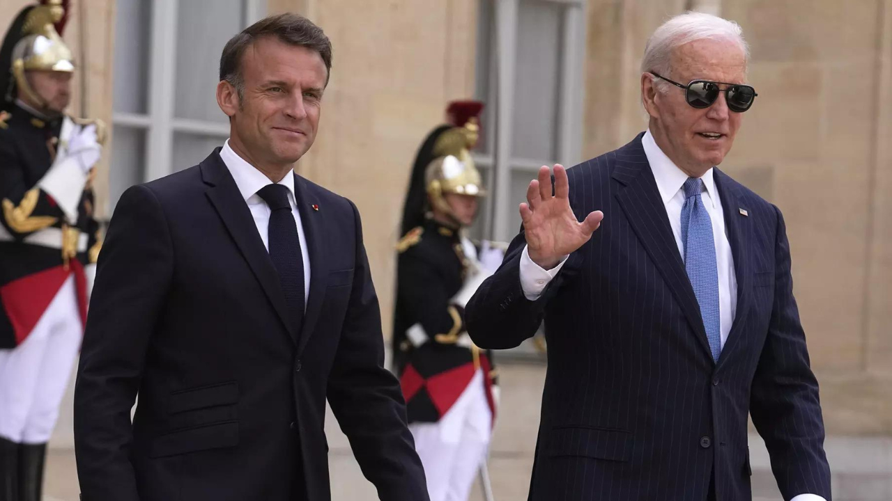 Biden, France’s Macron reach agreement on using Russian assets for Ukraine – Times of India