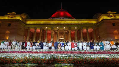 Swearing-in ceremony: A 'mini-India' descends at forecourt of Rashtrapati Bhavan