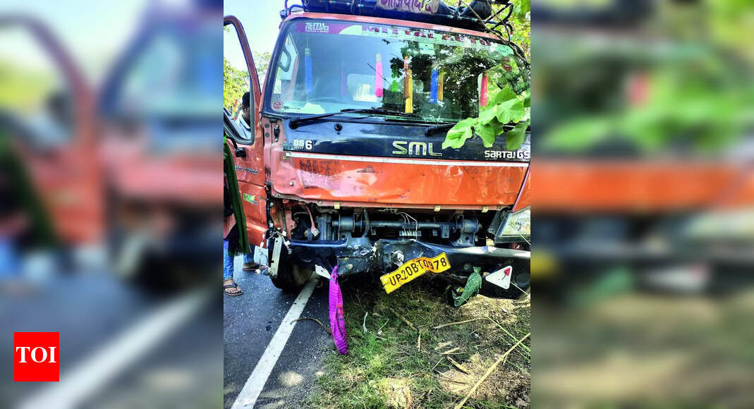Truck Rams Bike: Truck crashes into bike from behind, woman and son die ...