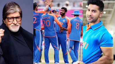 Amitabh Bachchan, Varun Dhawan, Sidharth Malhotra, and more Bollywood stars celebrate Team India's triumph over Pakistan in T20 World Cup 2024