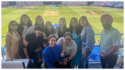 Anushka Sharma, Ritika Sajdeh, Dhanashree Verma and others pose together for a happy picture post-India Vs Pakistan match; See pic