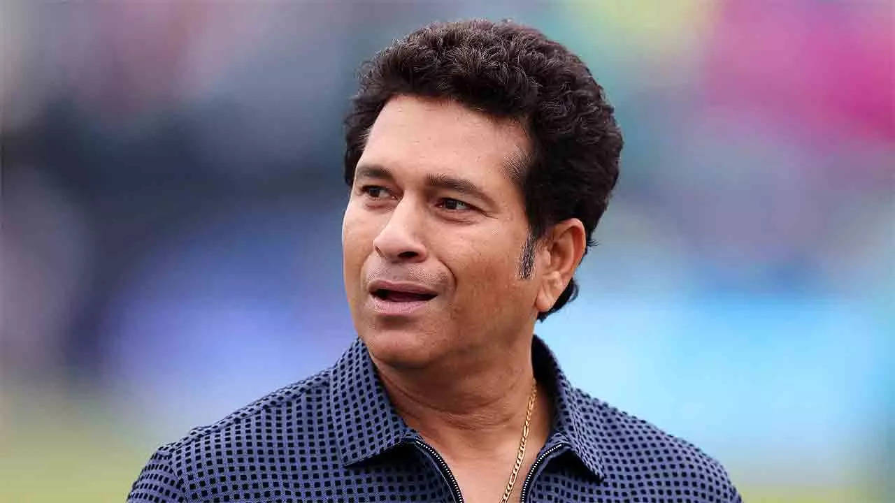 Watch: Sachin Tendulkar plays baseball in USA – Times of India