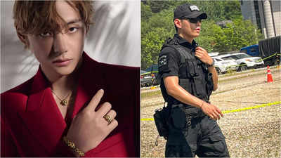 BTS' V turns heads as he takes on patrol duty at festival, channeling movie character vibes in uniform