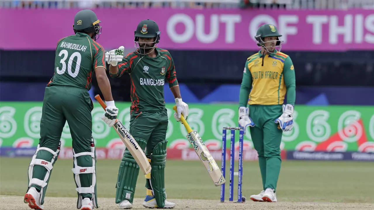 ‘Daylight robbery’: Controversial umpiring decision and DRS loophole haunt Bangladesh in narrow T20 World Cup loss – Times of India