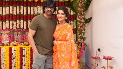 Ravi Teja starrer 'RT 75' launches with grand 'puja' ceremony in Hyderabad