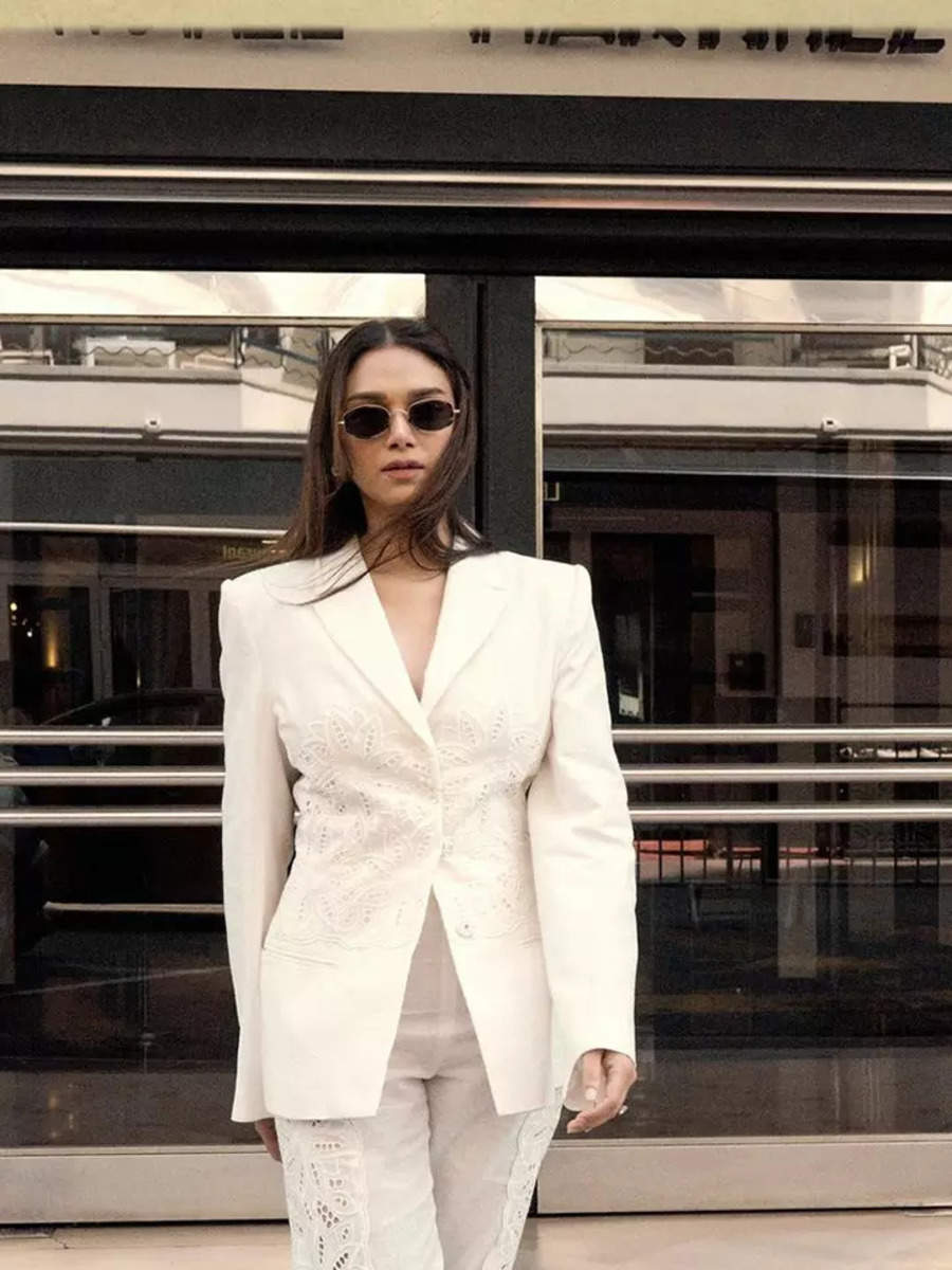 Aditi Rao Hydari exudes boss lady vibes in a stunning white pantsuit ...