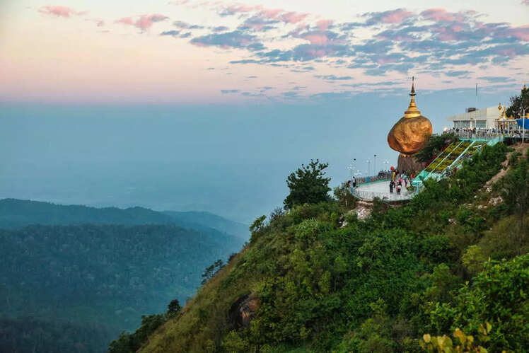 The Golden Boulder, Myanmar