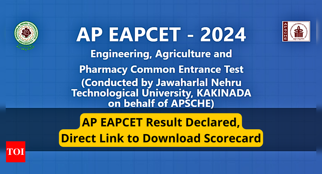 AP EAMCET Results 2024 declared, 87.11% students pass: Here’s the direct link to check AP EAPCET scorecard