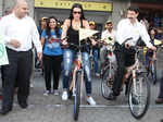 Neha, Vinay @ Cycle rally