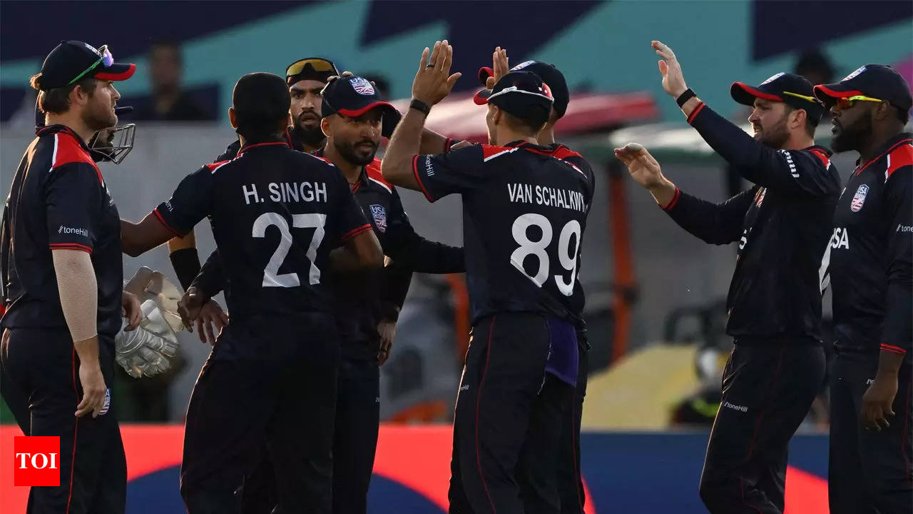 India vs USA: US cricket team closing in on major success at 2024 T20 World  Cup | Cricket News - Times of India