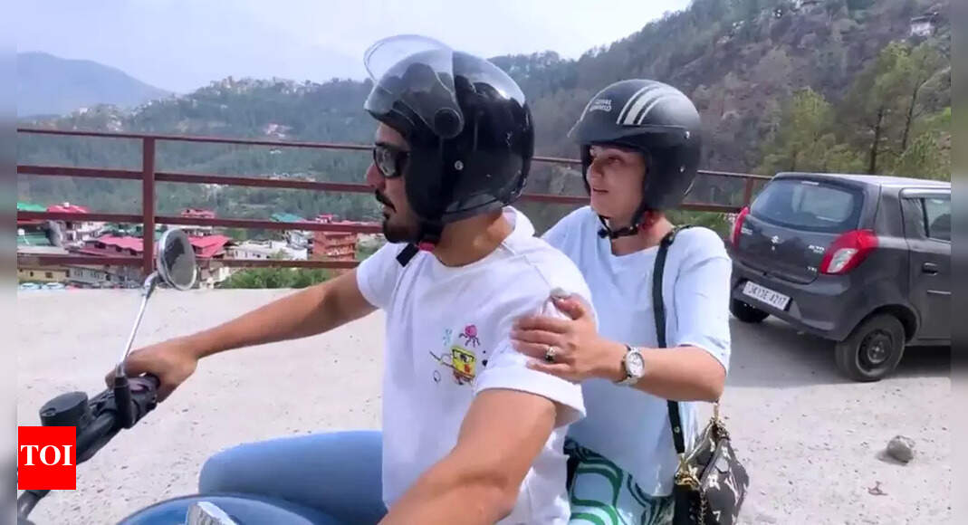 Rubina Dilaik goes on a bike ride with hubby Abhinav Shukla in Shimla to have 'chaat'; reminisces college days - Vimarsana News