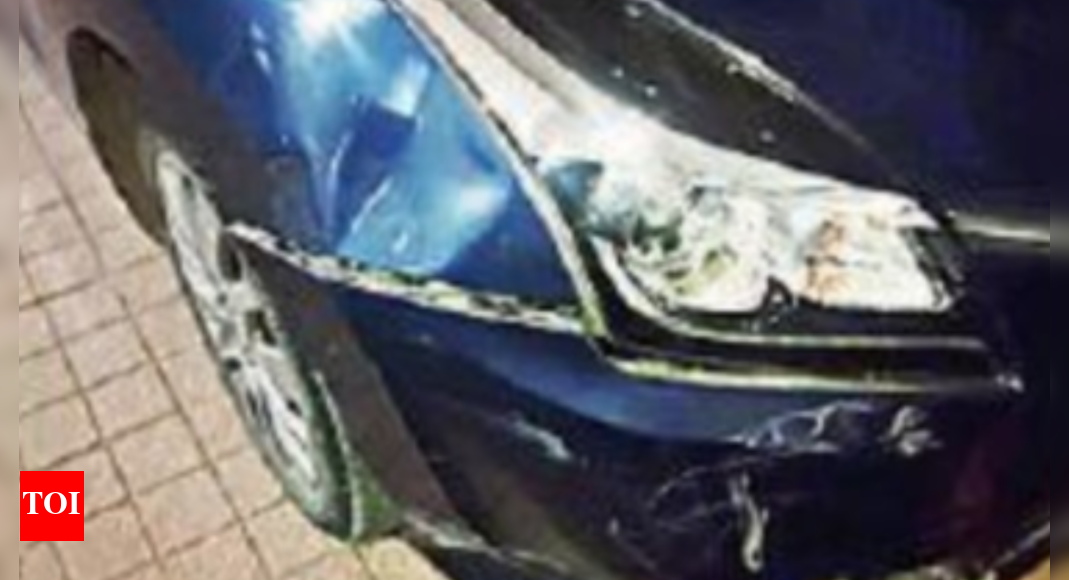 Minor rams car into scooty, injures two | Hyderabad News - Times of India