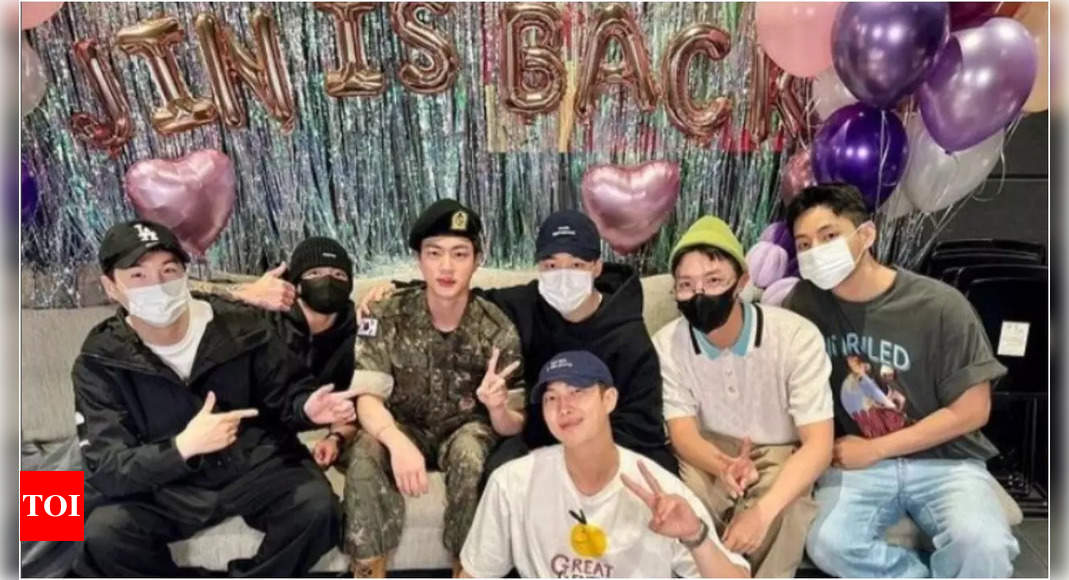 BTS members reunite for a private celebration