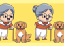 Optical Illusion: Are you smart enough to find 3 differences between the grandma and the dog?