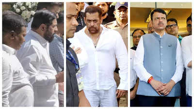 Salman Khan, Maharashtra CM Eknath Shinde, Devendra Fadnavis and others pay their last respect to MCA President Amol Kale at his funeral - See photos