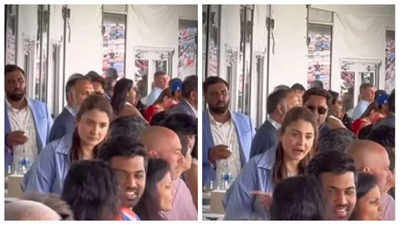 Did Anushka Sharma lose her cool during India vs Pakistan T20 World Cup match? Viral video raises speculations - WATCH