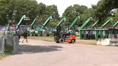 Watch: Bulldozers arrive to dismantle T20 World Cup's pop-up stadium in New York's Nassau County