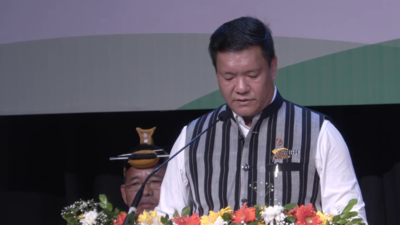 Pema Khandu takes oath as chief minister of Arunachal Pradesh