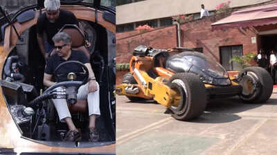 Watch: Anand Mahindra drives massive 6,000 kg electric car 'Bujji ...