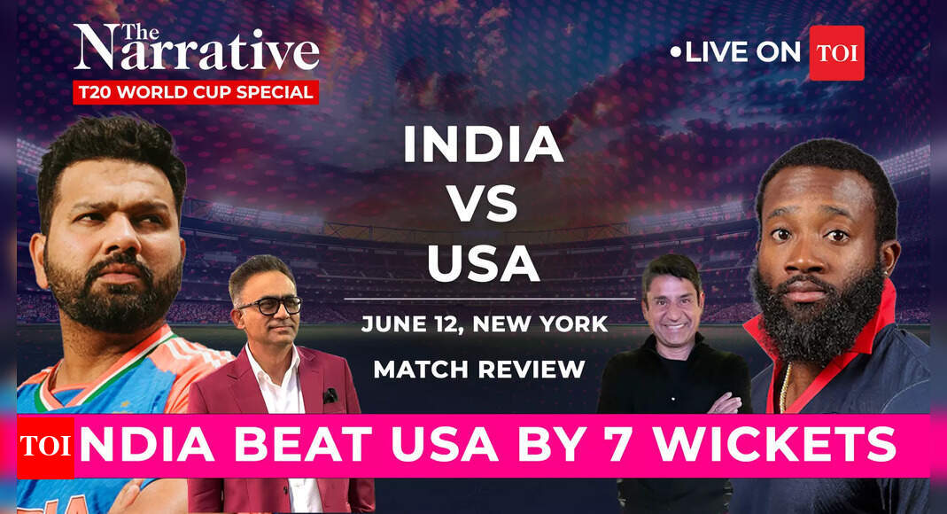 India beats USA, but Saurabh Netravalkar continues to live the dream | Cricket News &ndash; Times of India