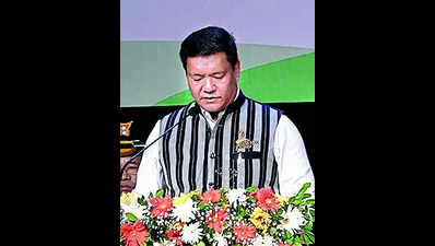 Pema Khandu, 11 cabinet members sworn in to run BJP’s govt in Arunachal Pradesh