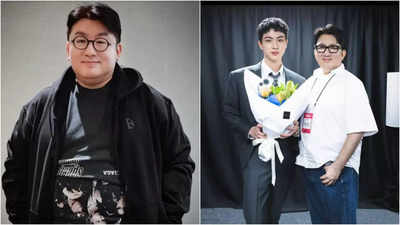 Bang Si Hyuk's noticeable weight loss in latest photo with BTS' Jin stirs speculation among netizens