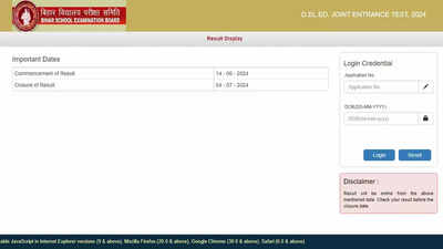 BSEB Bihar DElEd Result 2024 Declared on secondary.biharboardonline.com: Check Direct Link Here