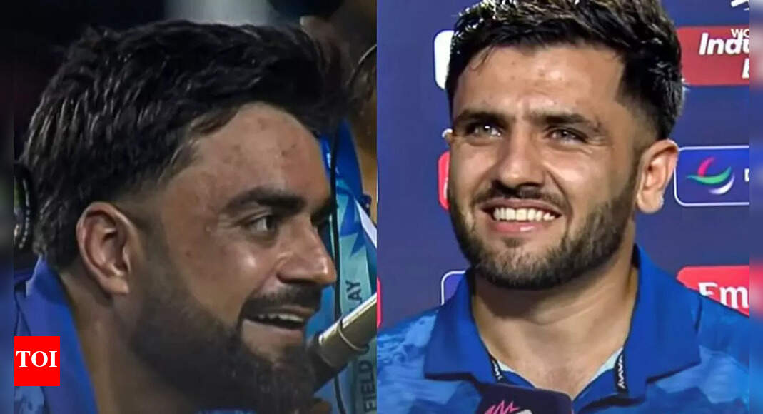 Peeping from behind the camera, playful Rashid Khan told to 'shut up ...
