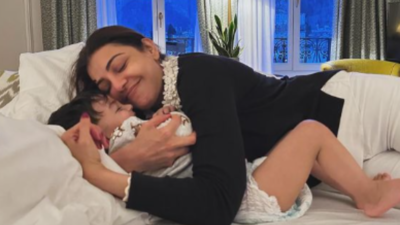 Kajal Aggarwal shares heartwarming moments with her two-year-old son, Neil