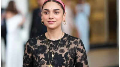 Aditi Rao Hydari stuns in black outfit post salon session, fans go gaga over her stylish appearance