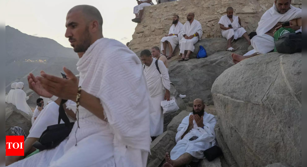 Muslim pilgrims pray on Mount Arafat in hajj climax – Times of India