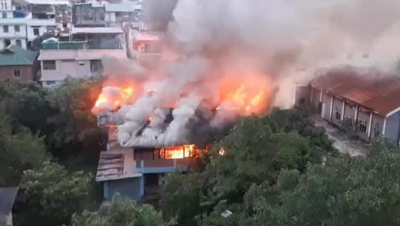 Major fire breaks out at building in Manipur secretariat complex near CM N Biren Singh's bungalow