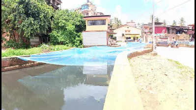 To curb dumping of waste, nets installed along St Inez creek