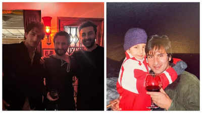 Ibrahim Ali Khan shares an UNSEEN photo with 'abba' Saif Ali Khan and Ranbir Kapoor on Father's Day